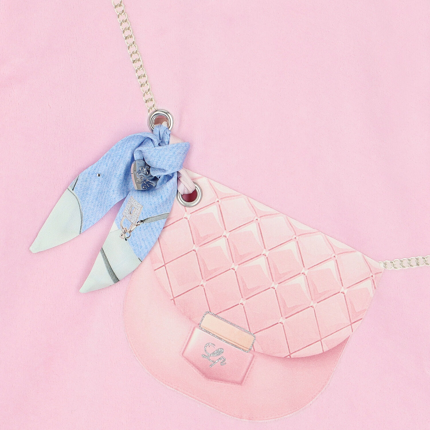 Girls Pink Bag Hooded Dress, 1, hi-res image number null